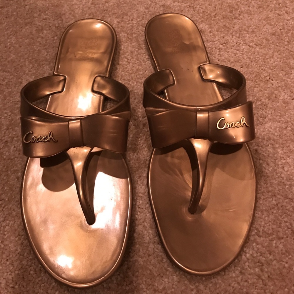 Coach gold Jellies