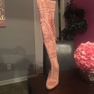 Steve Madden Perforated Thigh Boots