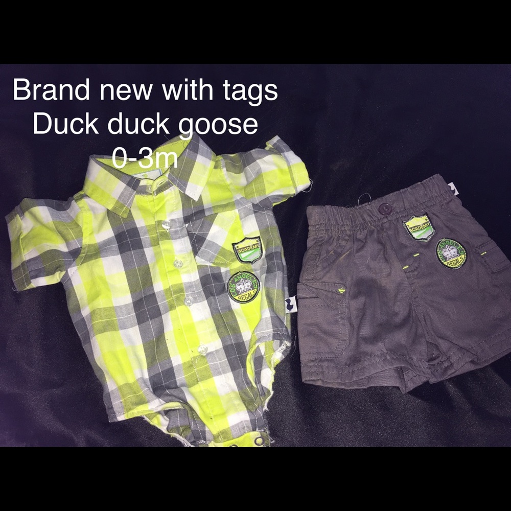 0-3m outfit (Duck Duck GOOSE)