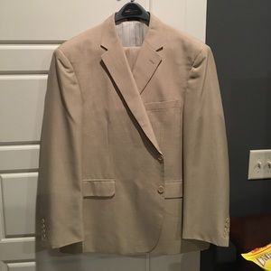 Stafford (JCPenney) tan suit. Men's size 48R.