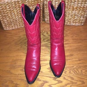 Vintage Vittorio Ricci Studio Red Cowgirl Boots