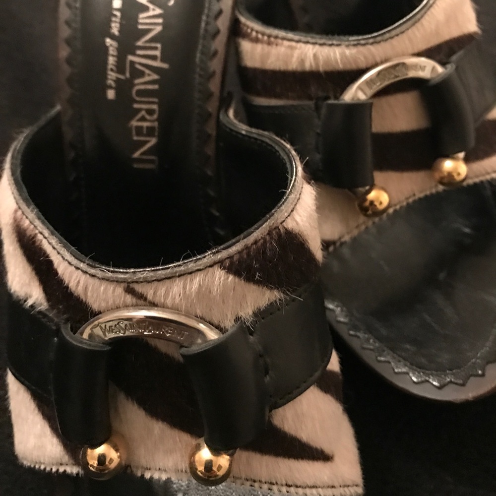 Pre-Loved YSL Rive Gauche Barcelona Mules