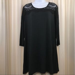 Soma Womens Black Blouse With shoulder lace