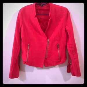 Coral Zip Blazer