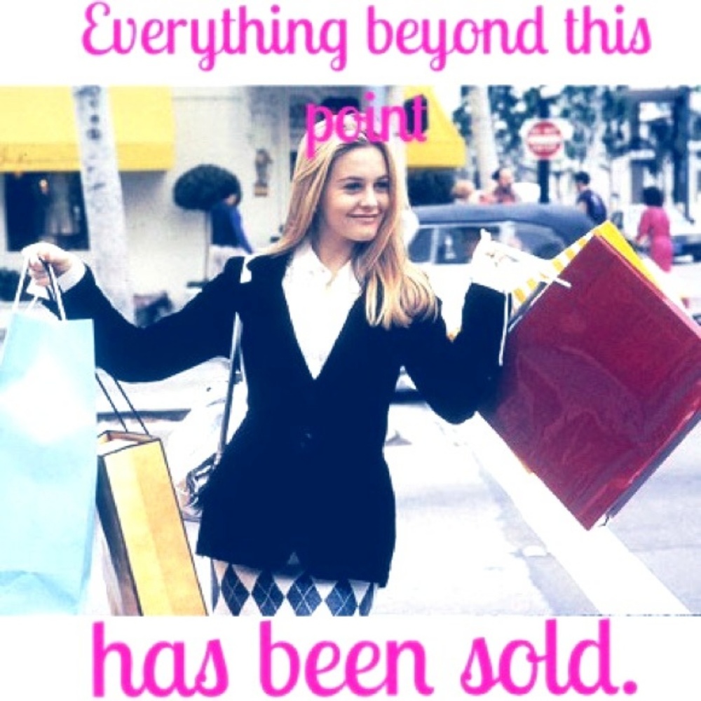 All Items Beyond this point have been sold!
