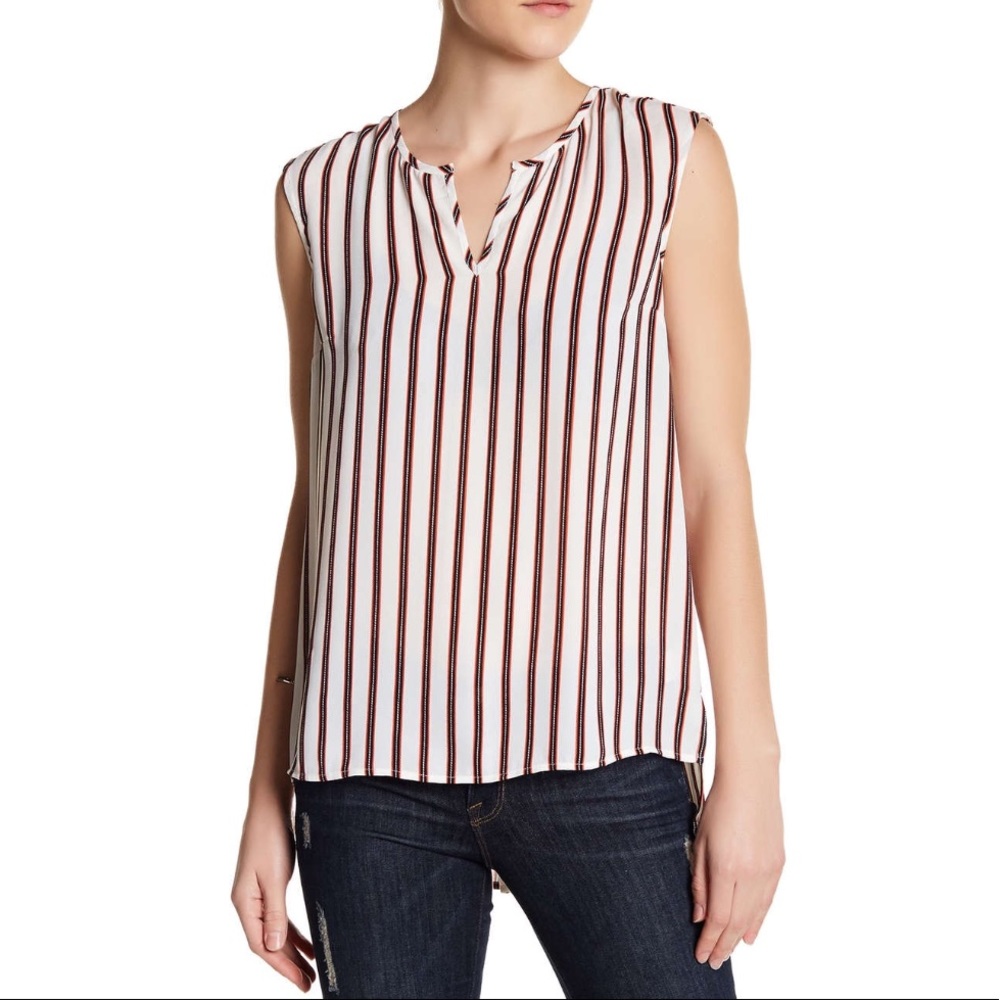 NWT Daniel Rainn High Low Sleeveless Blouse M