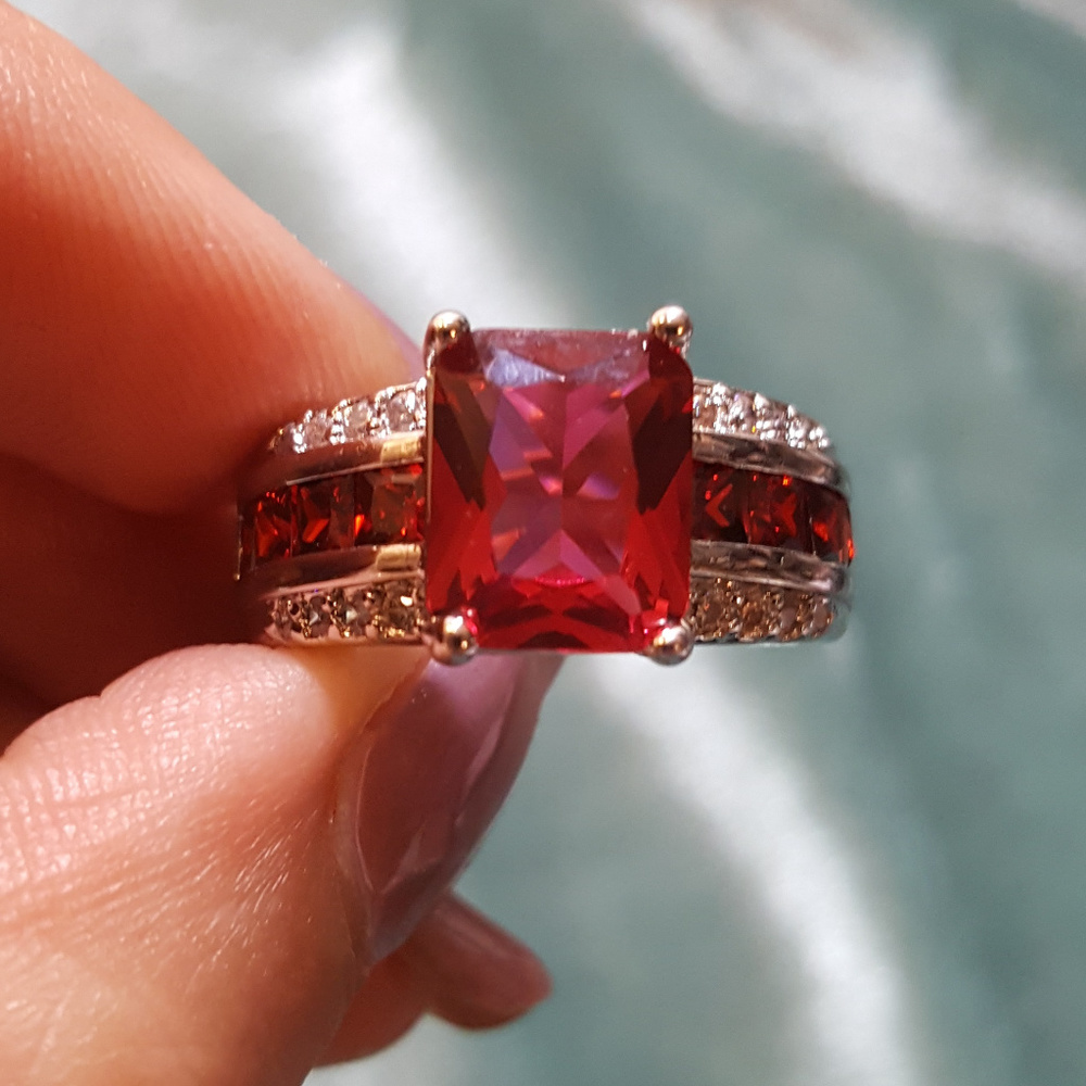 NWOT - Ruby Spinel Garnet White Sapphire