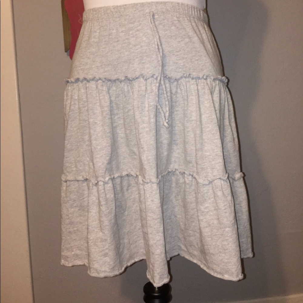 Grey Long Skirt Soft