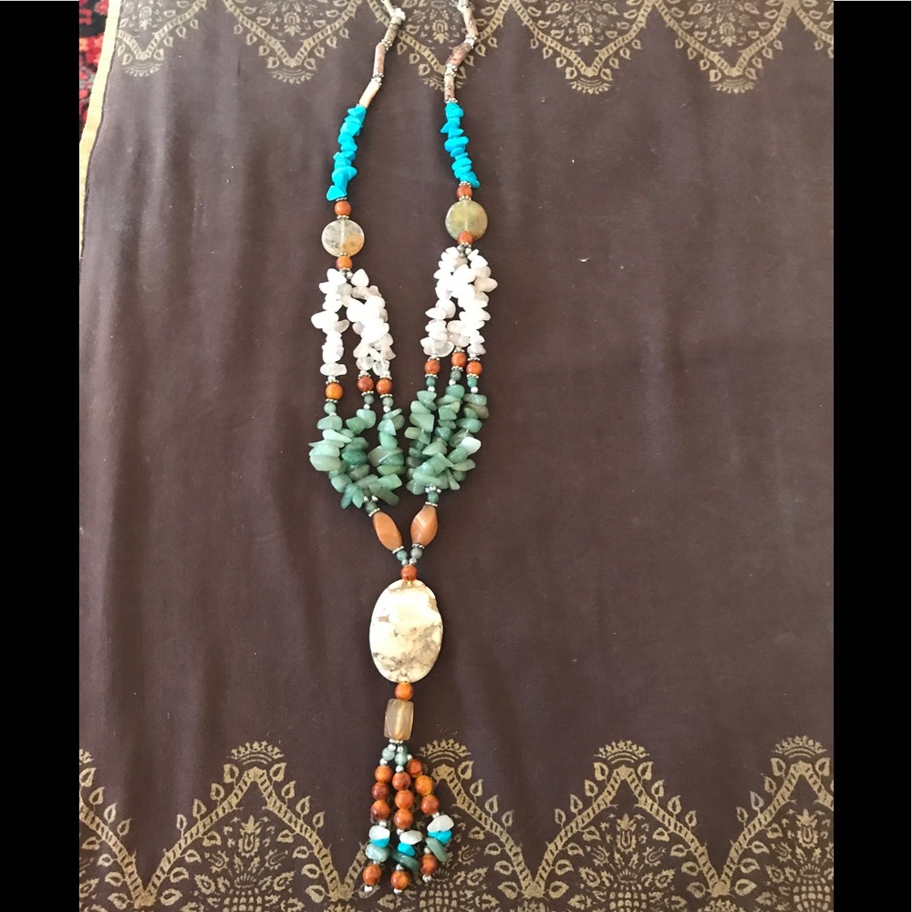 Afghan vintage antique stone necklace