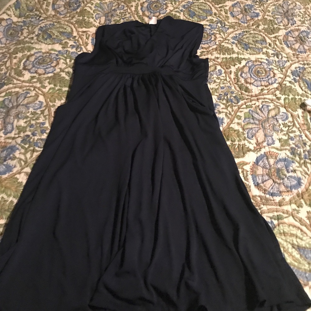 Flirty Pink brand navy jersey dress 1X