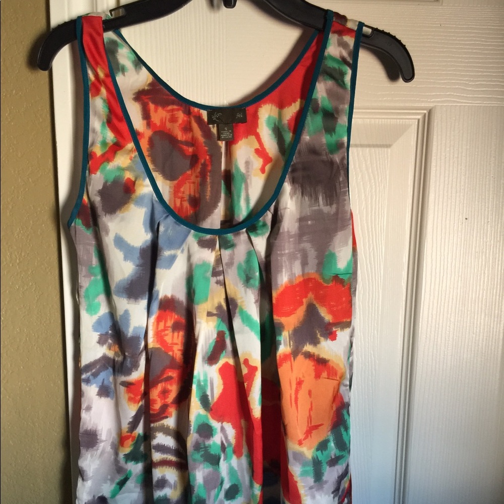 Anthropologie watercolor blouse