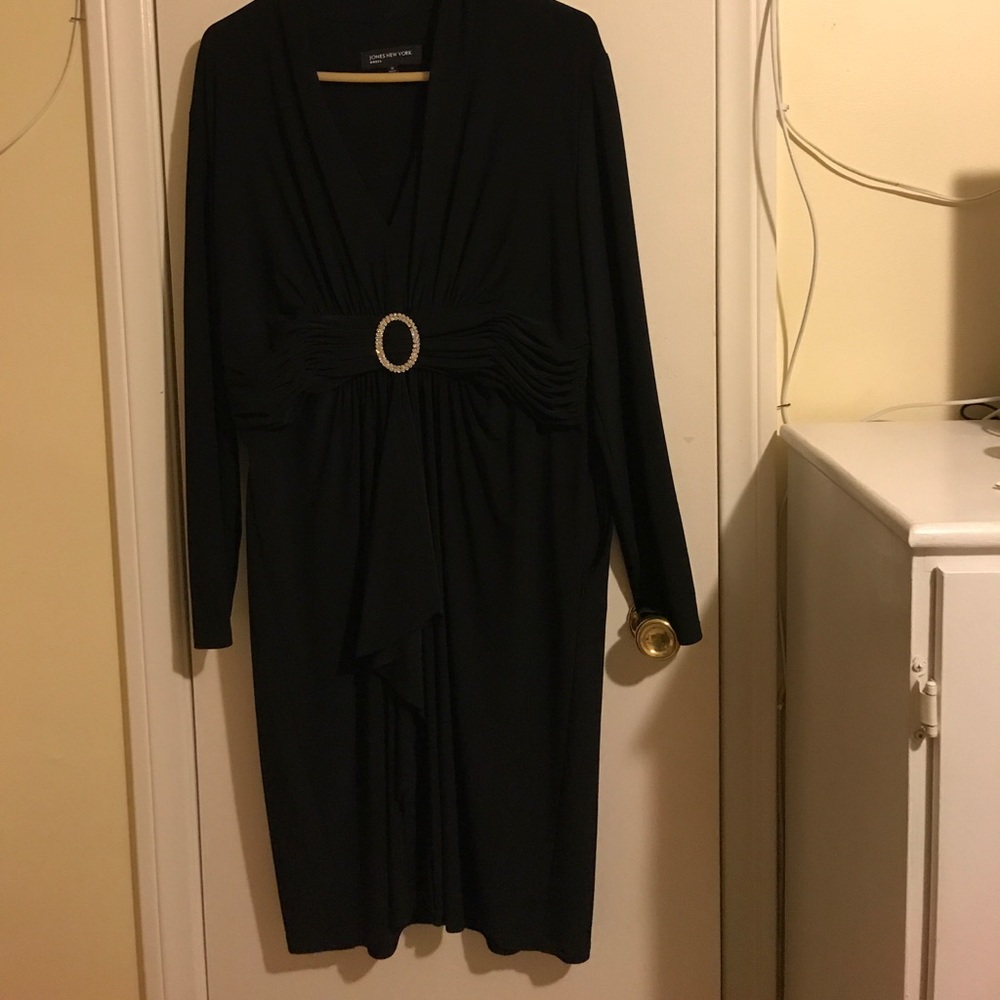 Black poly dress