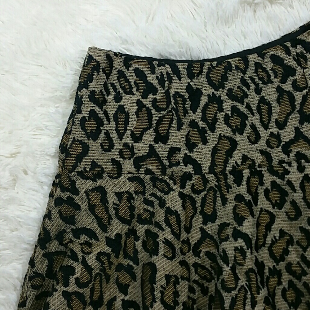 Free People chenille cheetah skirt - Picture 5 of 8