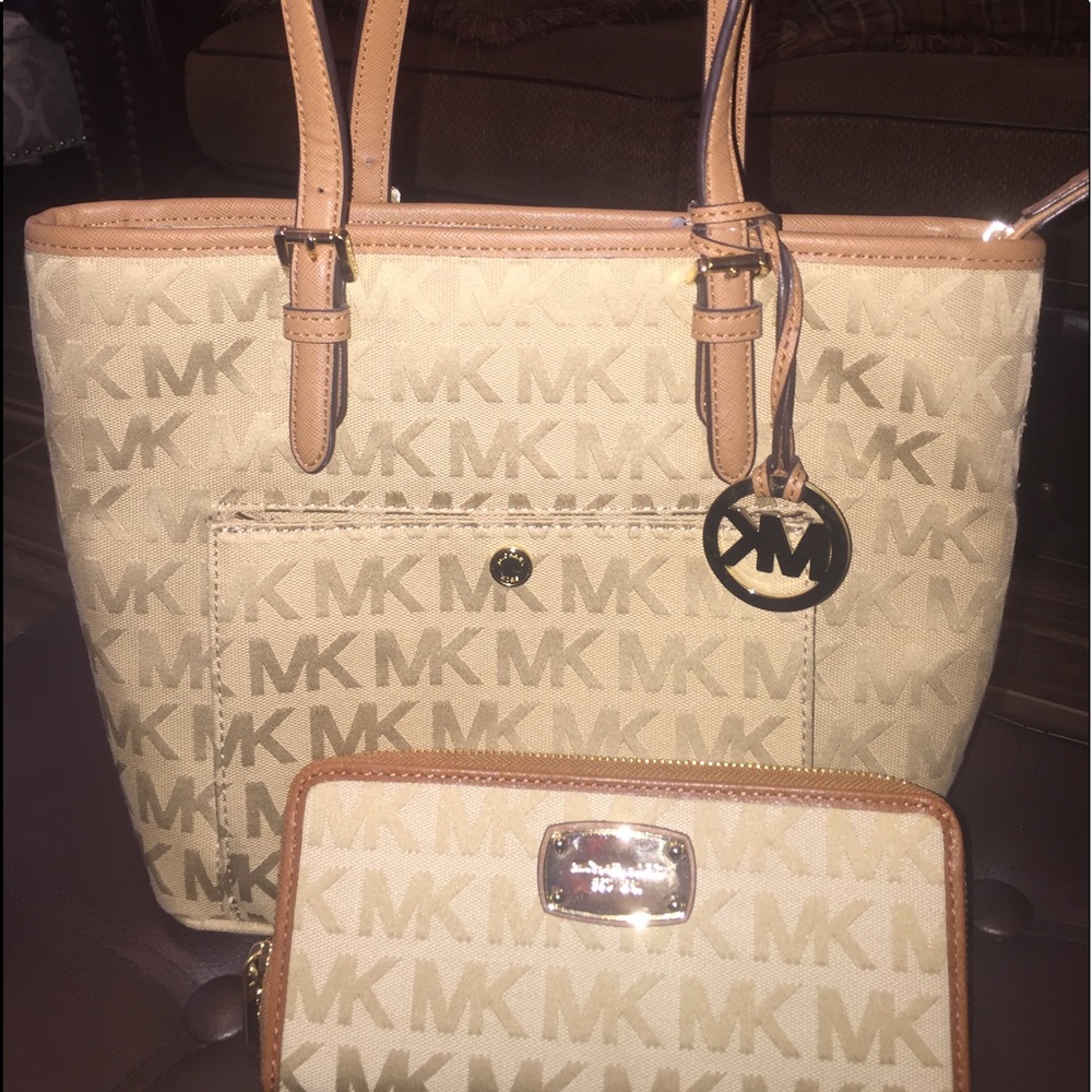 Michael Kors Bag and Matching Wallet
