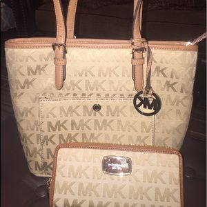 Michael Kors Bag and Matching Wallet
