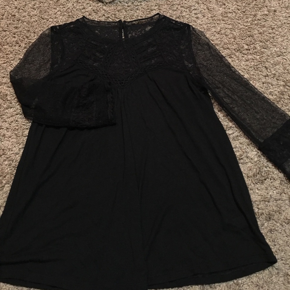XS baby doll lacy top from Express flowy and fun