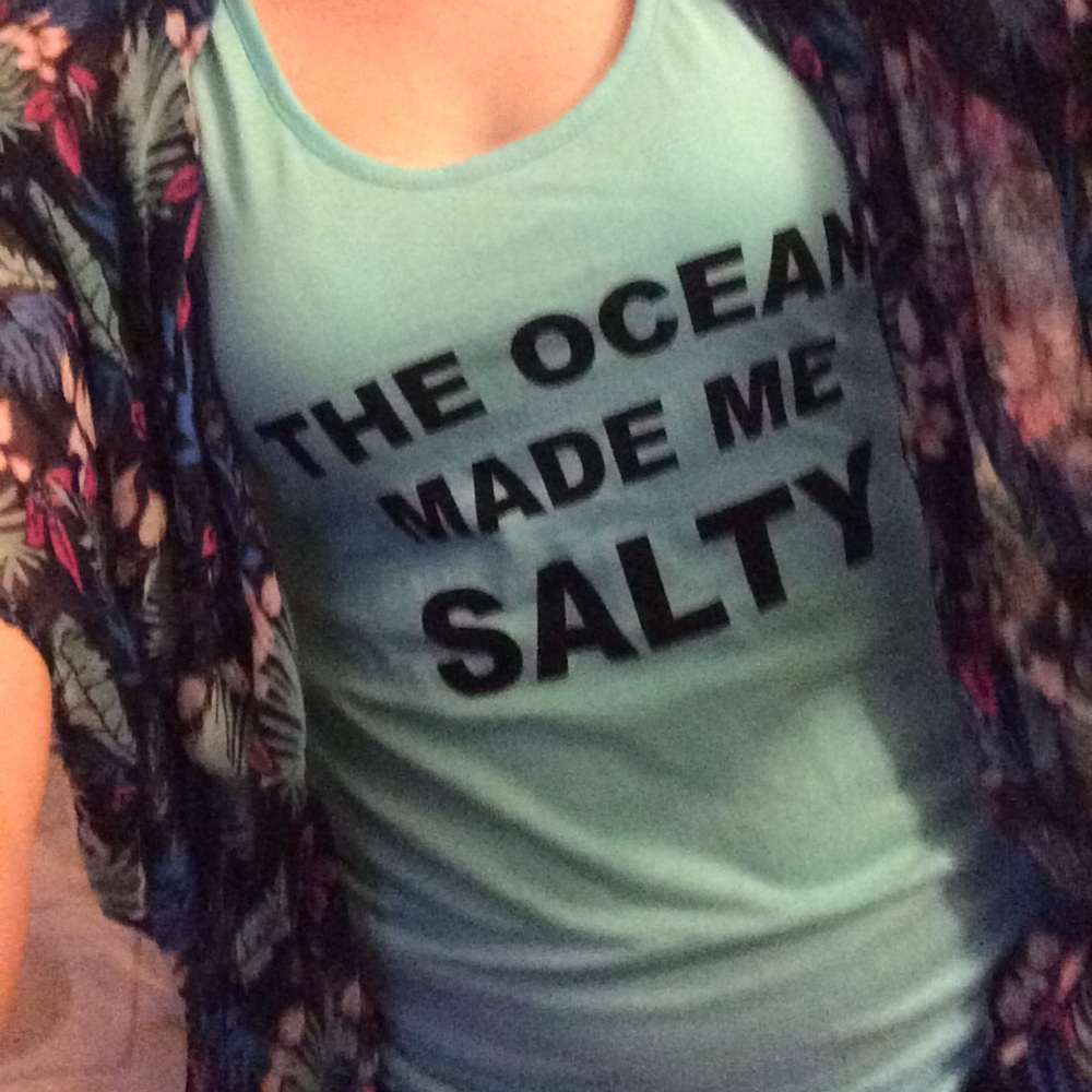 NWTπ Final The ocean made me salty tank - Picture 5 of 5
