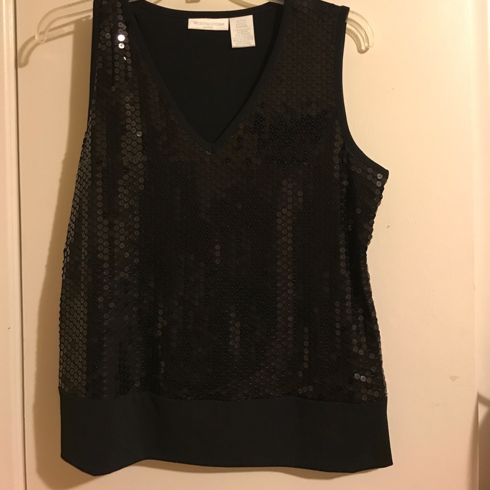 Beautiful black sequin top