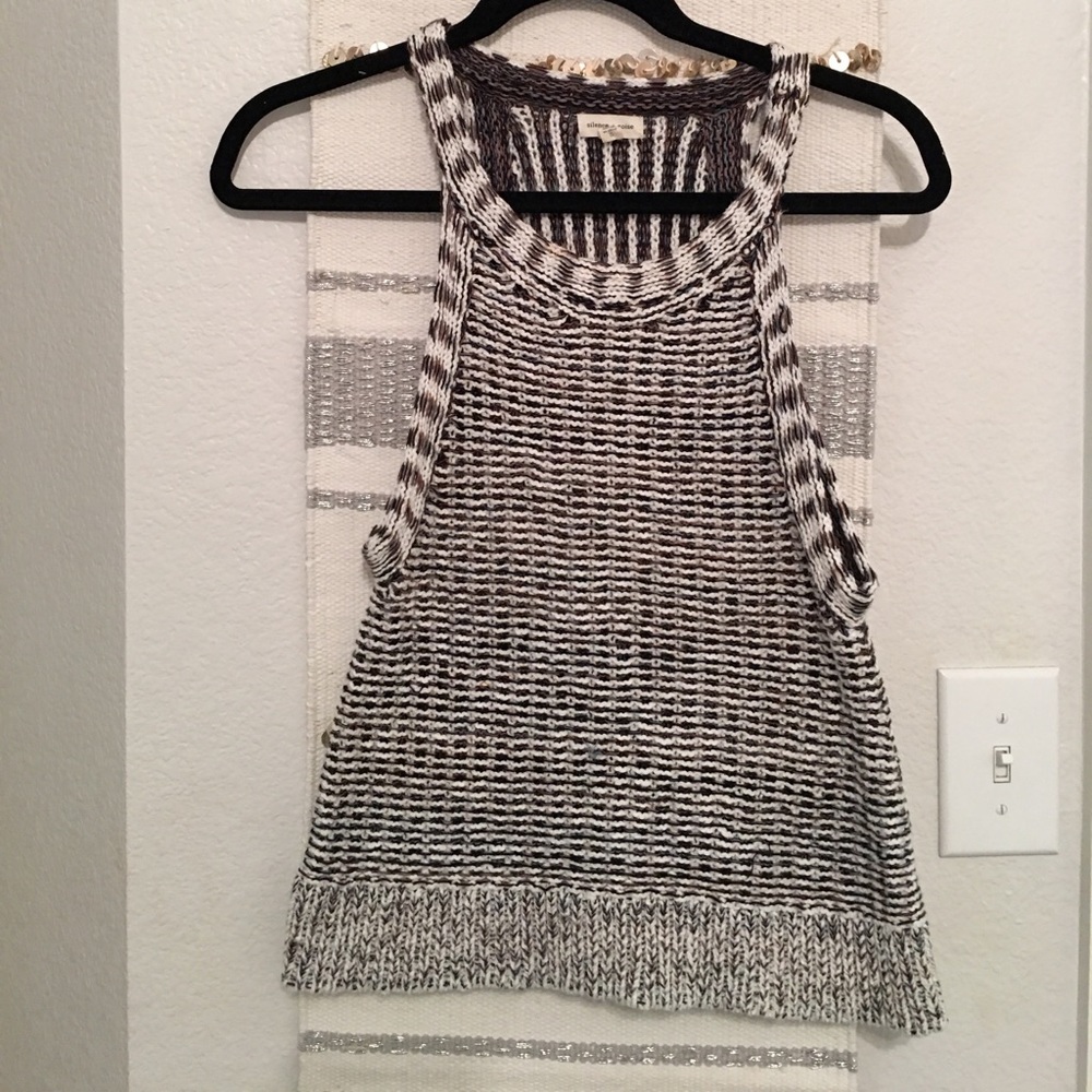 knit sweater tank top