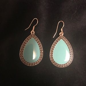Beautiful turquoise lightweight earrings