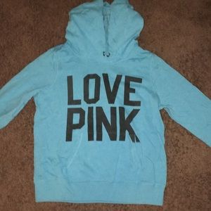 PINK blue hoodie
