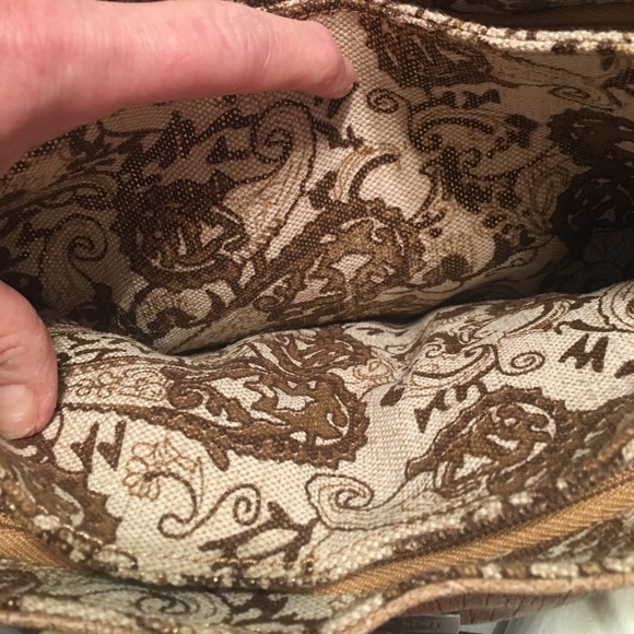 Mauro Burani bag crocodile embossed brown - Picture 5 of 8