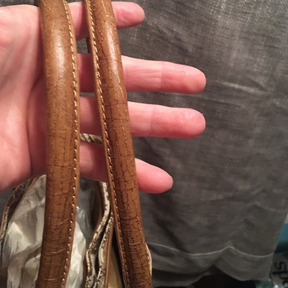 Mauro Burani bag crocodile embossed brown - Picture 8 of 8