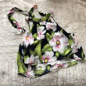 Floral Cropped Tank