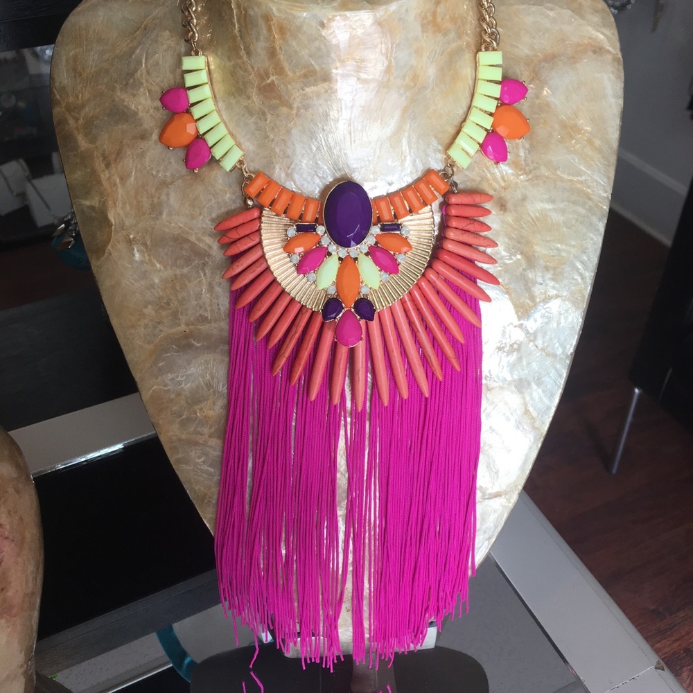 Diamond tribe necklace