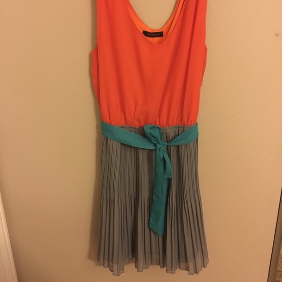 Orange Short Flowy Dress
