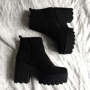 Asos platform ankle boots