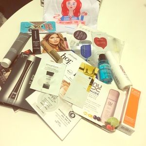 Assorted beauty samples