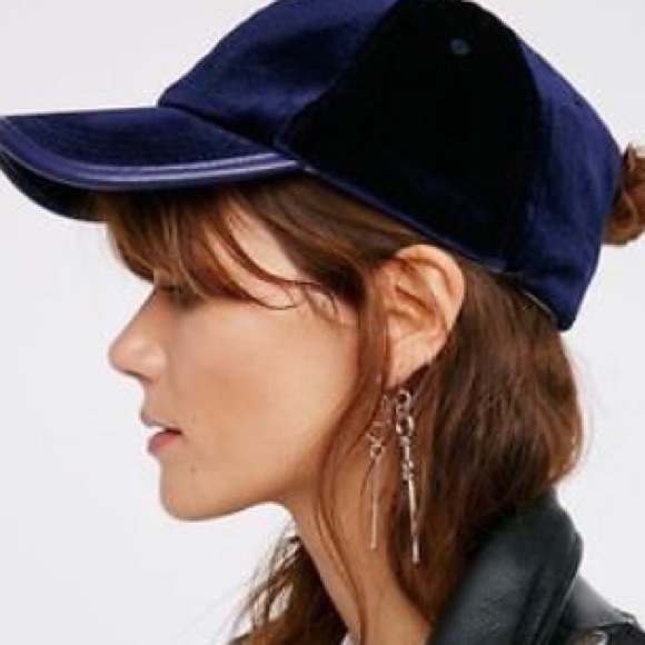 Lady Luck Velvet CAP Baseball Ball Hat Navy Grey - Picture 3 of 5