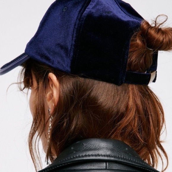 Lady Luck Velvet CAP Baseball Ball Hat Navy Grey - Picture 2 of 5