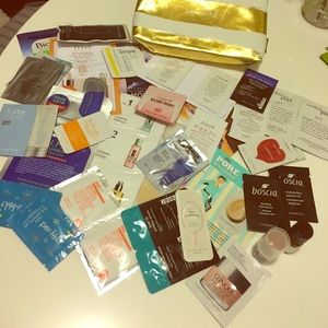 Assorted beauty samples