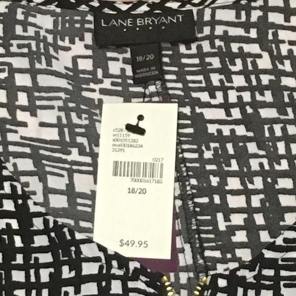 Black and White Hi-Lo Top - Picture 6 of 6