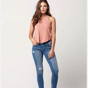 🍑Ribbed peach racerback tank🍑