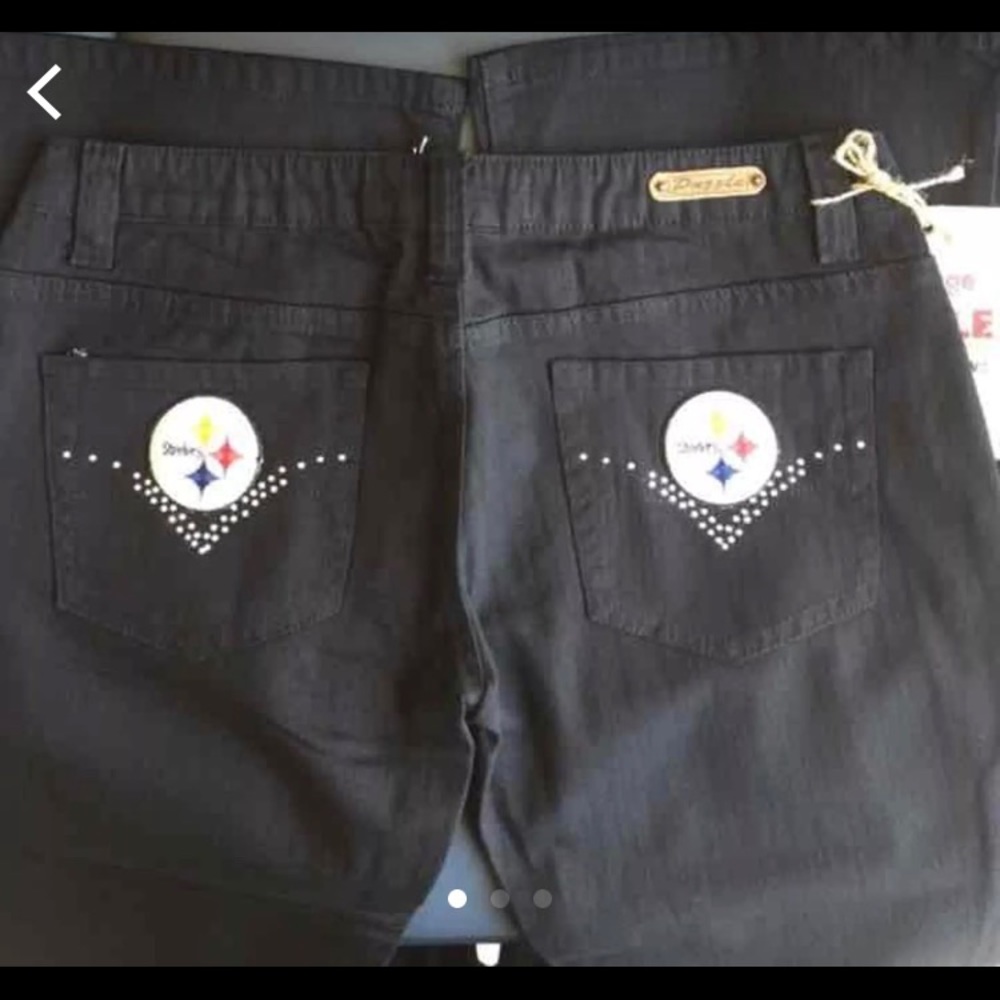 Pittsburgh steelers black denim Jeans