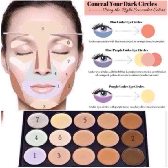 💕❤️🌷New 10pcs makeup brushes +1concealer palette - Picture 4 of 5