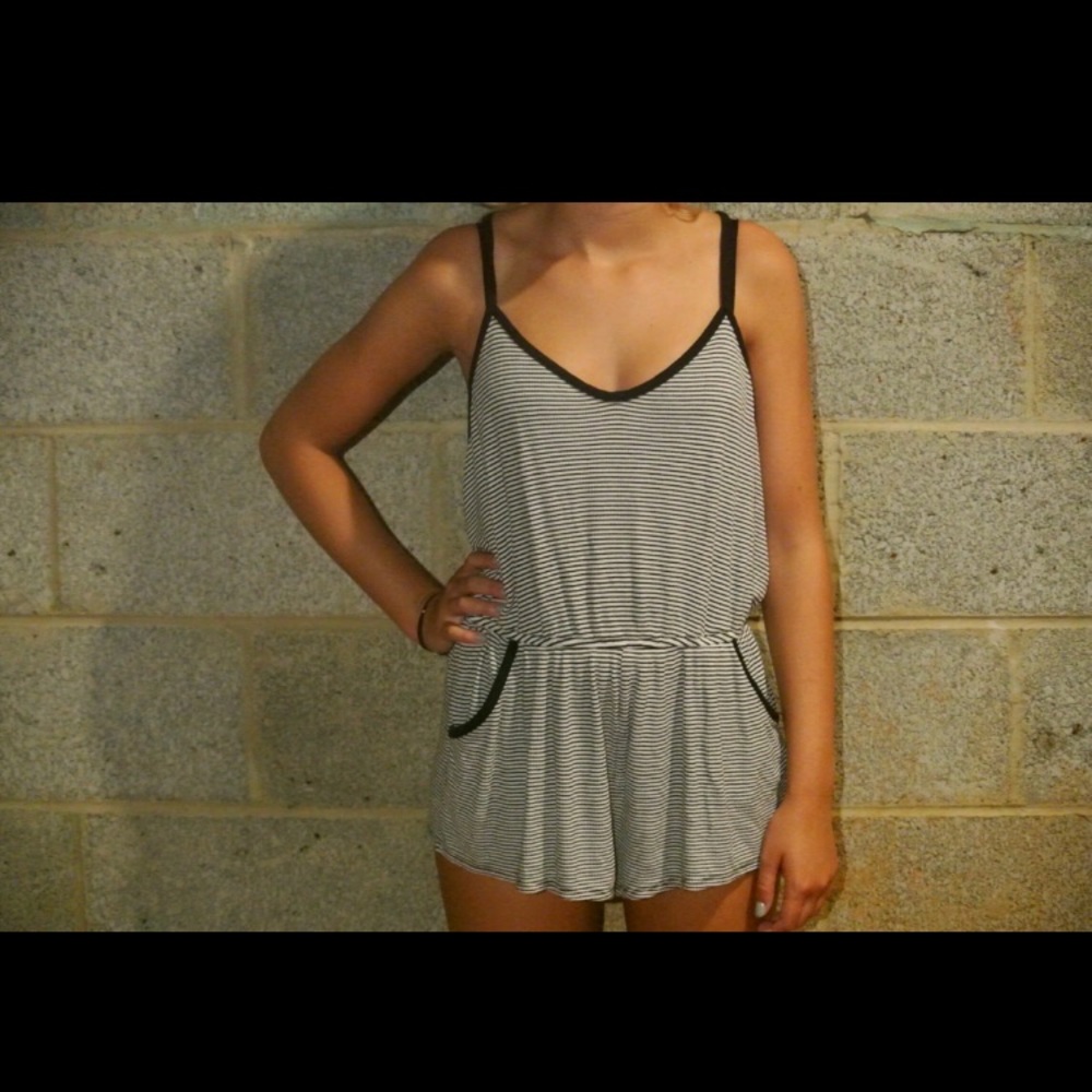 Black and White Romper