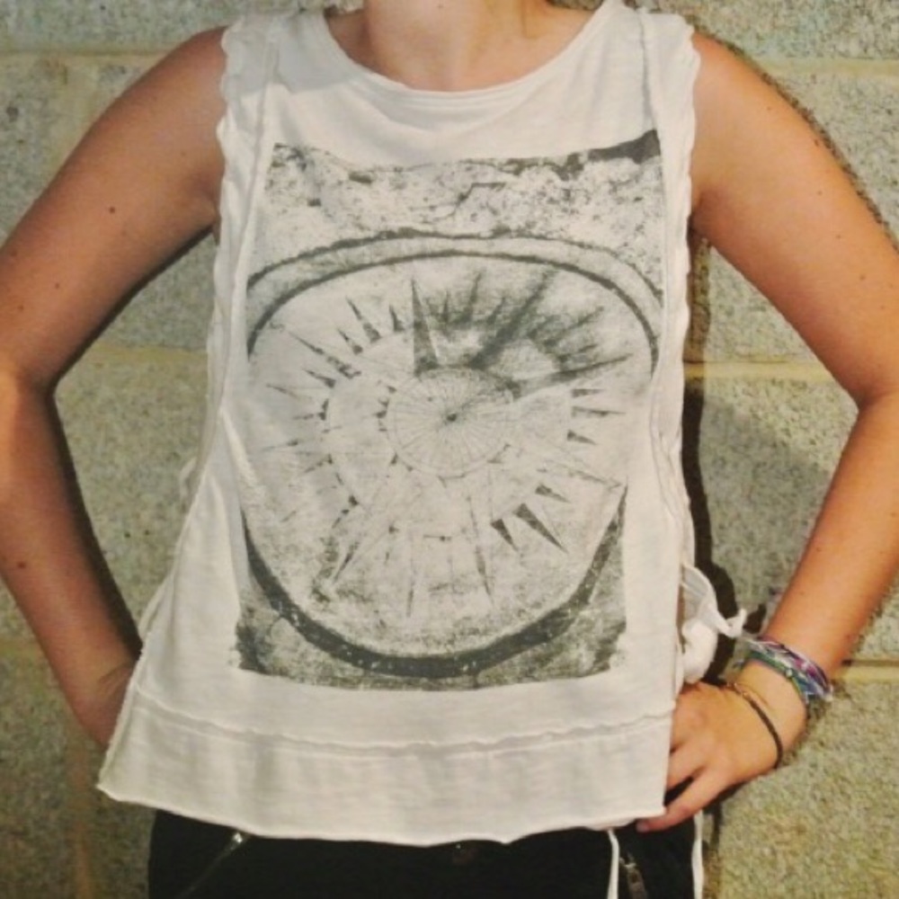 White tie tank top