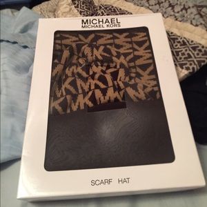 Michael Kors scarf and hat