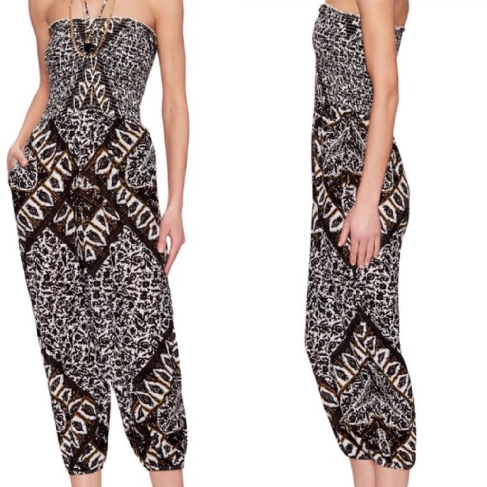 NEW Free People Balloon Strapless Jumpsuit