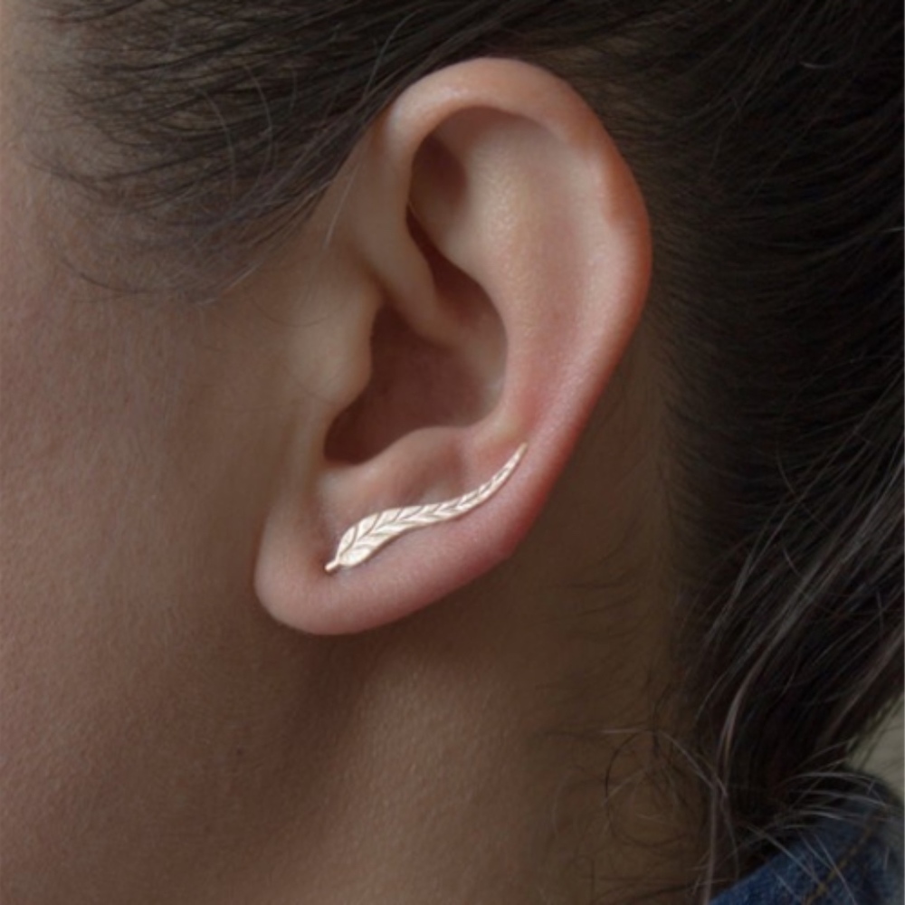 Leaf Stud Earrings