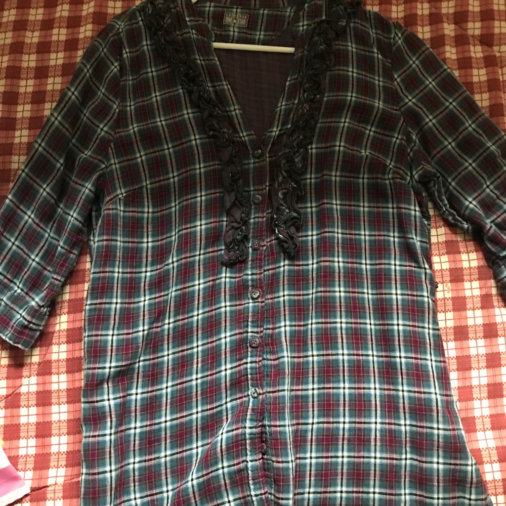 Plaid blouse