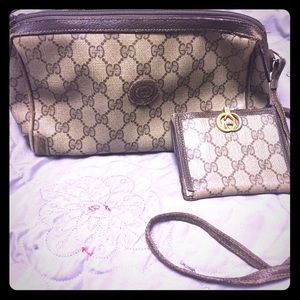 Authentic vintage Gucci purse and wallet