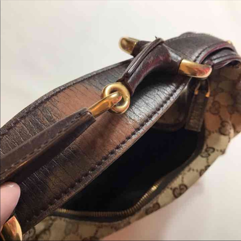💯 Auth Gucci horsebit hand bag - Picture 5 of 8
