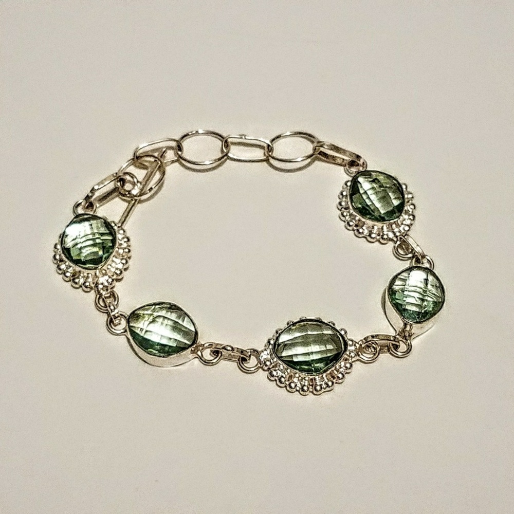 Green Amethyst Bracelet