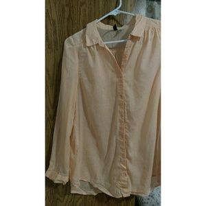 H&M (Divided) Light Orange Button Up Shirt