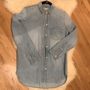 Best selling Madewell Chambray Ex Boyfriend Shirt